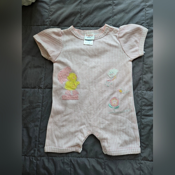 Bundle Of 4 Rompers For Baby Girl Size 3 To 6Months Picapino, Blueberi, Snugabye - Picture 4 of 4